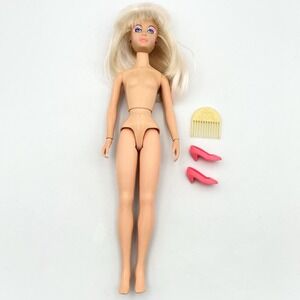 Vintage 1985 Hasbro Jem And The Holograms Jerrica Benton Doll Nude Shoes Comb